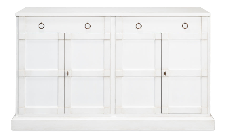 American Home Furniture | Sarreid - Media Console - Cortina White