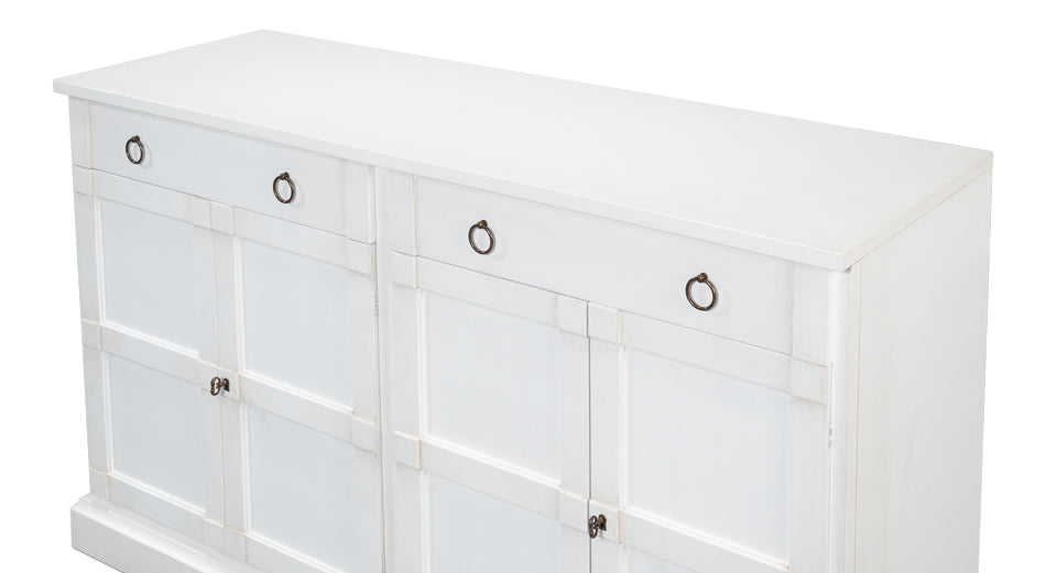 American Home Furniture | Sarreid - Media Console - Cortina White