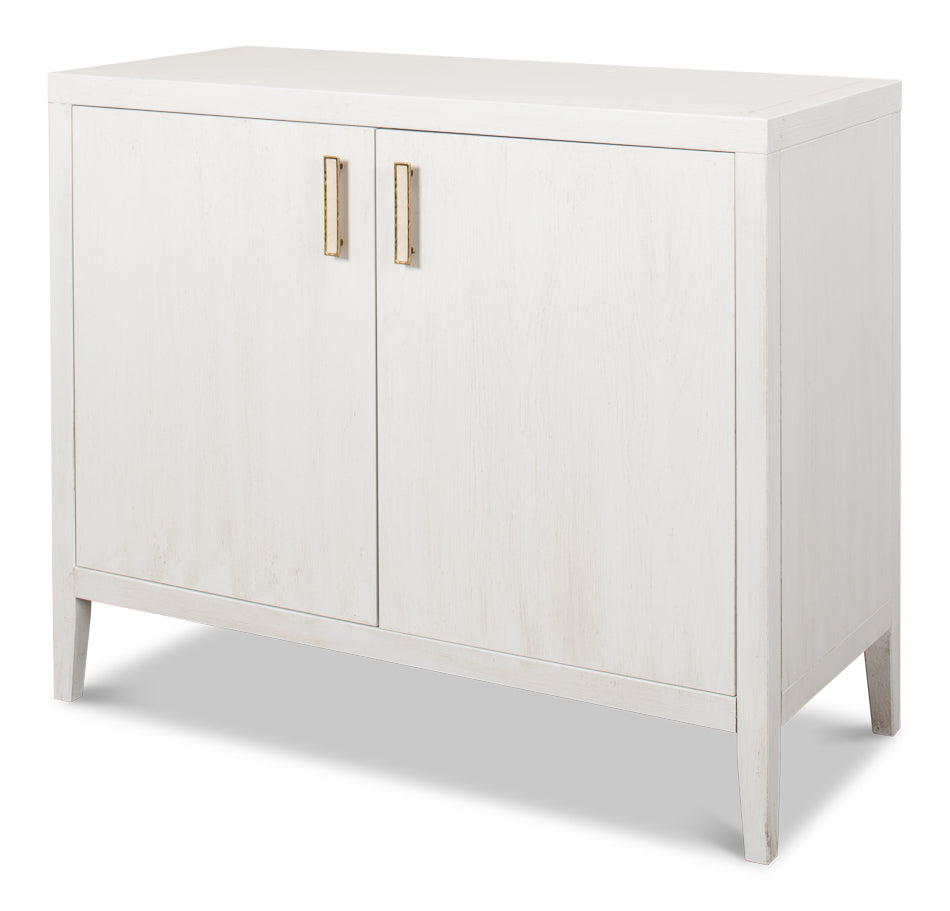 American Home Furniture | Sarreid - Blanco 2 Door Buffet - Cortina White