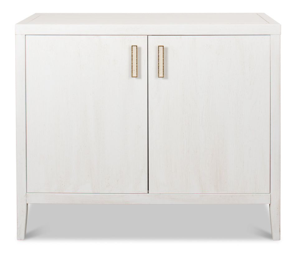 American Home Furniture | Sarreid - Blanco 2 Door Buffet - Cortina White