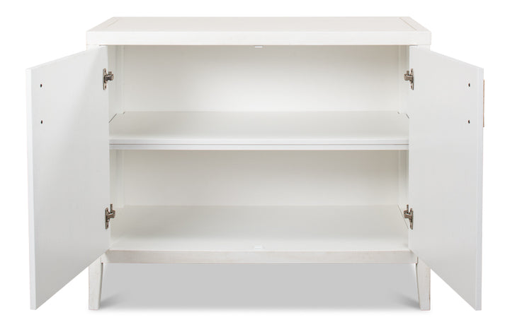 American Home Furniture | Sarreid - Blanco 2 Door Buffet - Cortina White