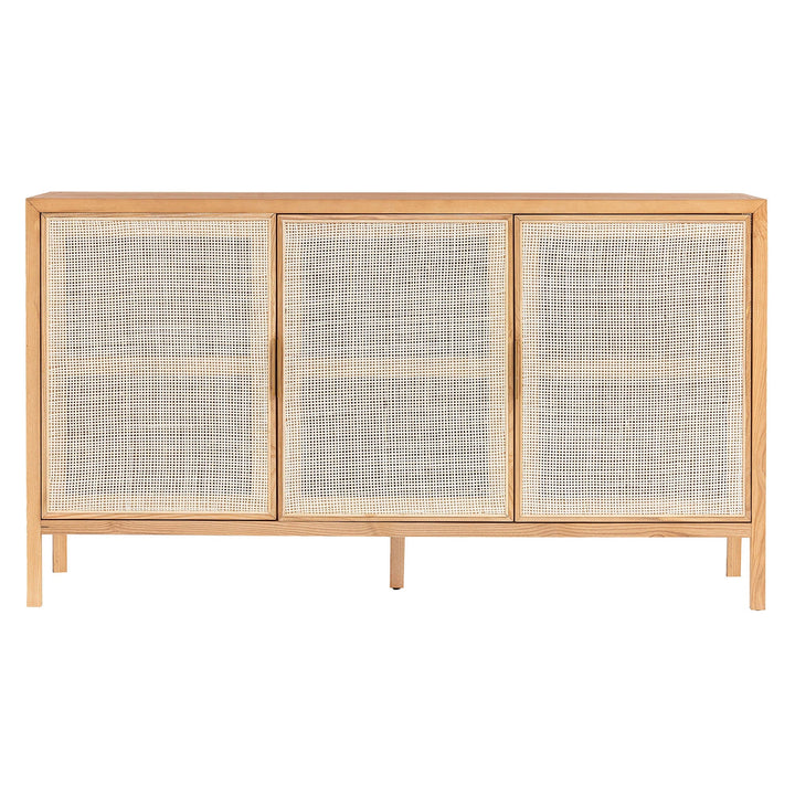 Rattan 3 Door Sideboard - Natural