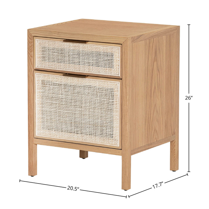 Rattan Filing Cabinet - Natural