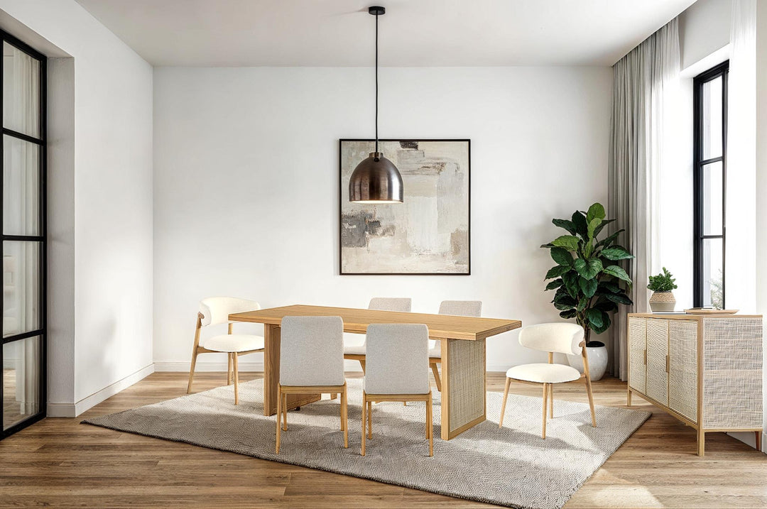 Rattan Dining Table - Natural