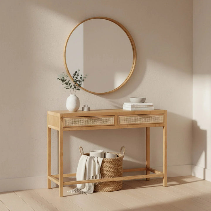 Rattan Console Table