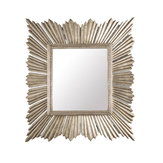 Ex Large Raymond Mirror In Champagne Silver Leaf - RAYMOND SL