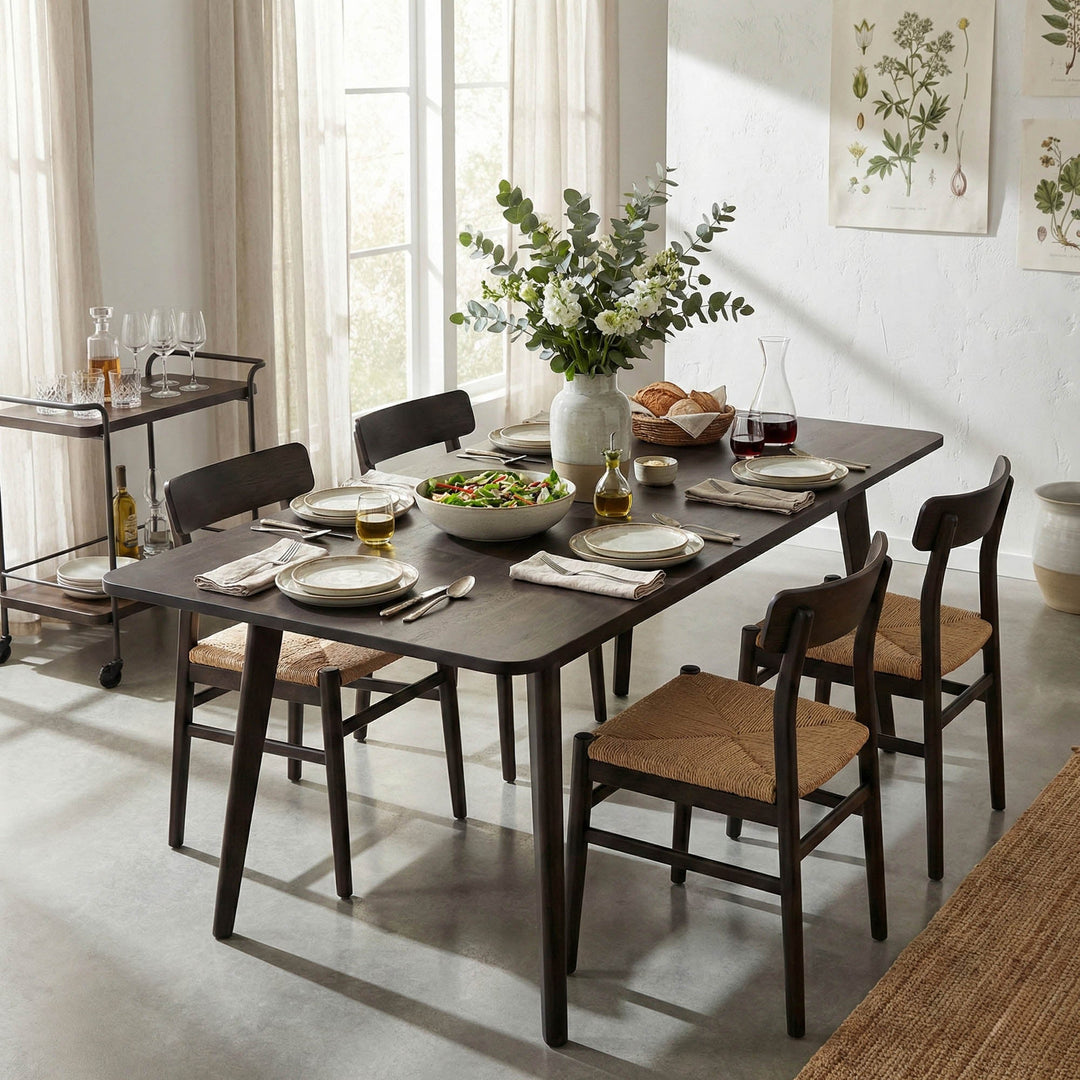 Remix Extension Dining Table (70"/86") - Antique Black