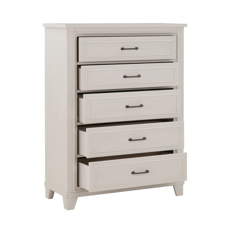 American Home Furniture | TOV Furniture - Montauk Weathered White Chest