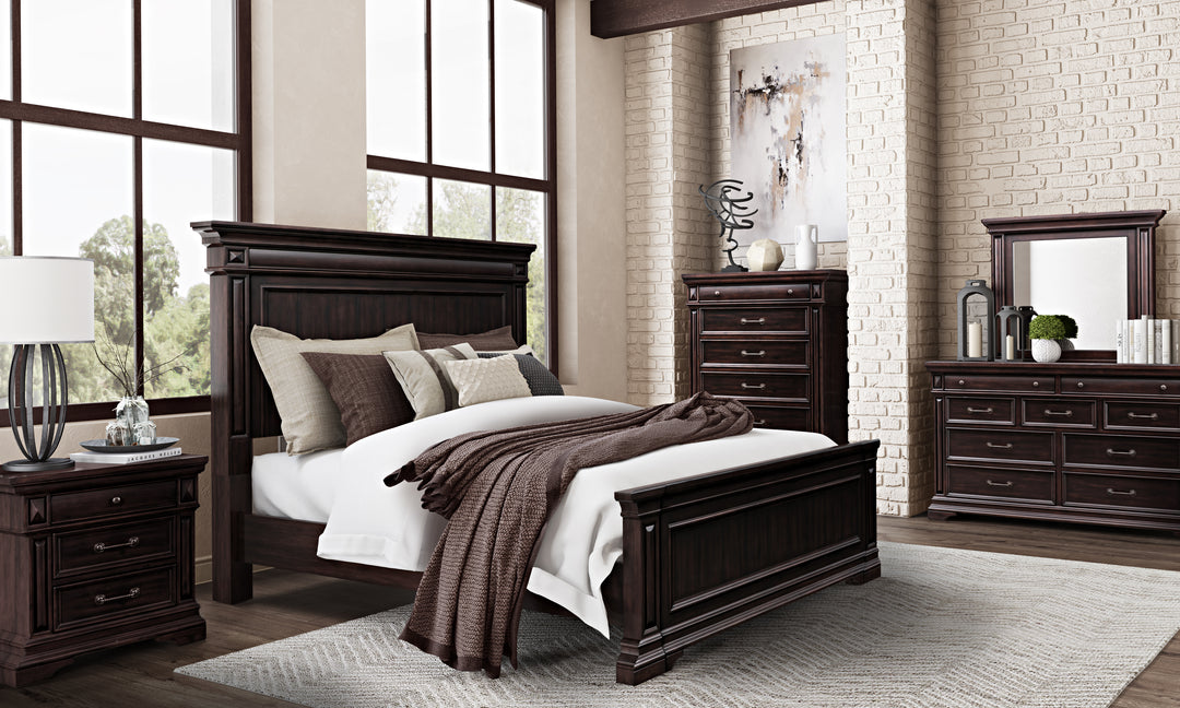 American Home Furniture | TOV Furniture - Stamford Upholstered Bed