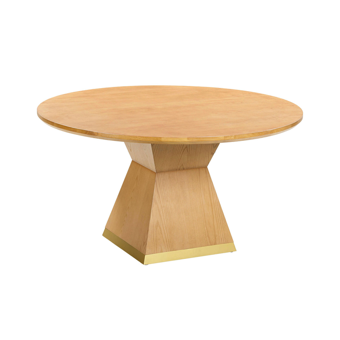 American Home Furniture | TOV Furniture - Nolan Natural Wood Round Dining Table