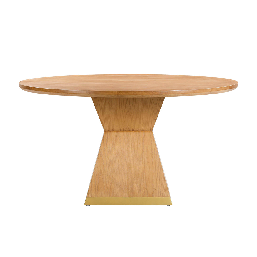 American Home Furniture | TOV Furniture - Nolan Natural Wood Round Dining Table