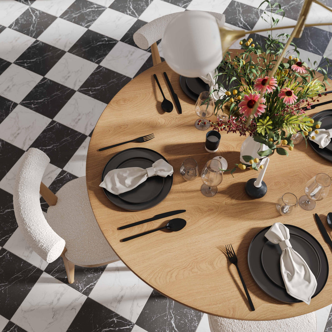 American Home Furniture | TOV Furniture - Nolan Natural Wood Round Dining Table