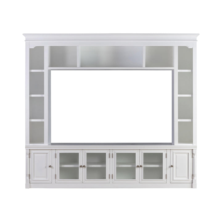 American Home Furniture | TOV Furniture - Virginia White Entertainment Center for TVs up to 75"