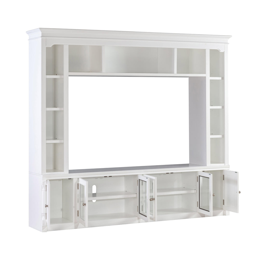 American Home Furniture | TOV Furniture - Virginia White Entertainment Center for TVs up to 75"