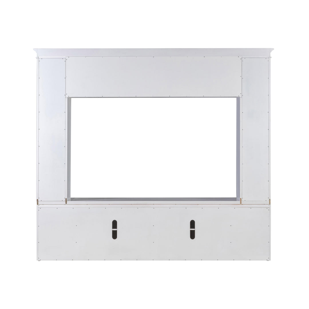 American Home Furniture | TOV Furniture - Virginia White Entertainment Center for TVs up to 75"