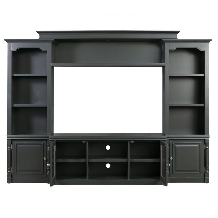 American Home Furniture | TOV Furniture - Virginia Charcoal Entertainment Center for TVs up to 65"