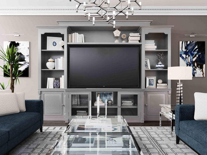 American Home Furniture | TOV Furniture - Virginia Gray Entertainment Center for TVs up to 65"