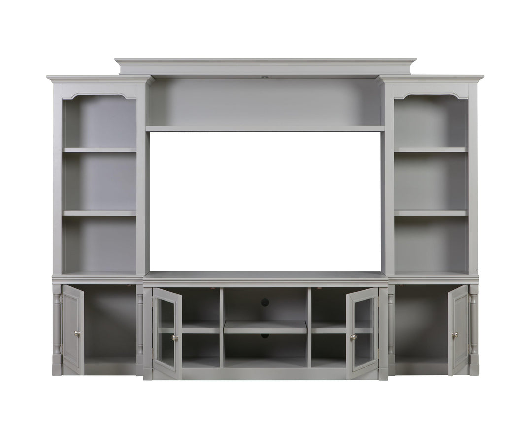 American Home Furniture | TOV Furniture - Virginia Gray Entertainment Center for TVs up to 65"