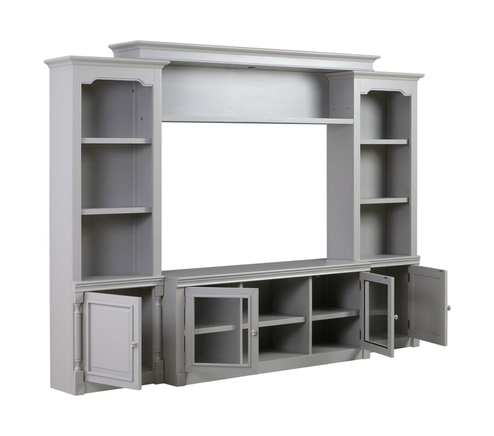 American Home Furniture | TOV Furniture - Virginia Gray Entertainment Center for TVs up to 65"