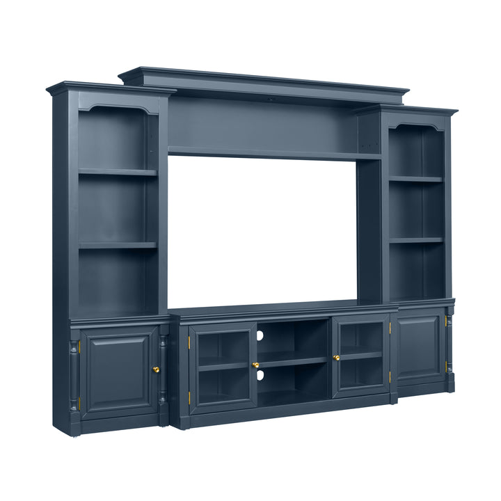 American Home Furniture | TOV Furniture - Virginia Blue Entertainment Center for TVs up to 65"