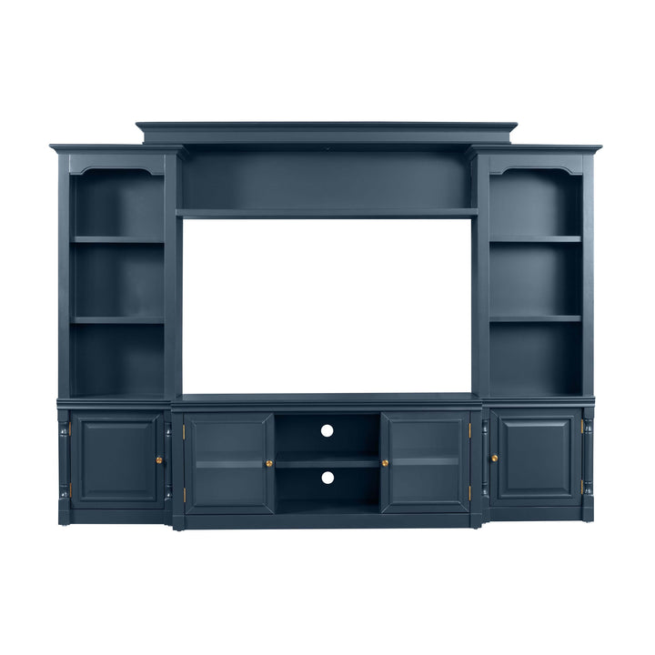 American Home Furniture | TOV Furniture - Virginia Blue Entertainment Center for TVs up to 65"