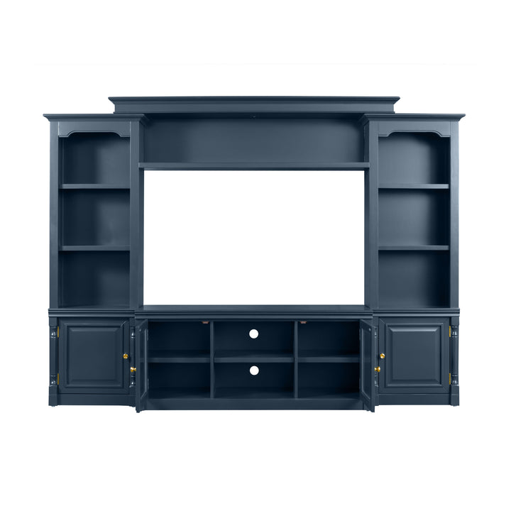 American Home Furniture | TOV Furniture - Virginia Blue Entertainment Center for TVs up to 65"