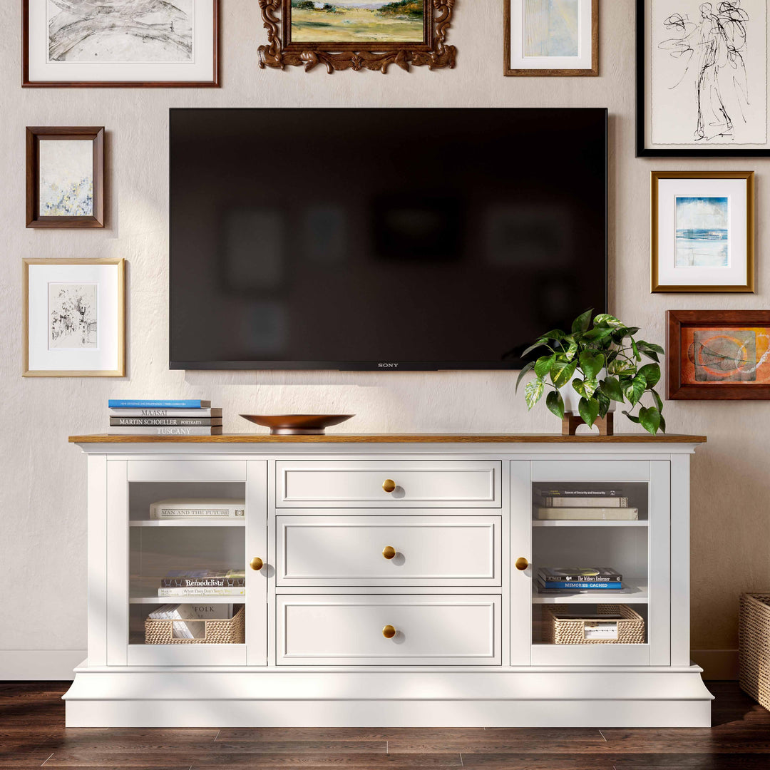 American Home Furniture | TOV Furniture - Hudson White Entertainment Console