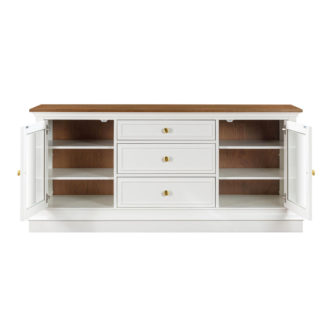 American Home Furniture | TOV Furniture - Hudson White Entertainment Console