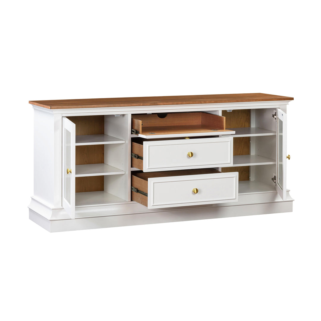 American Home Furniture | TOV Furniture - Hudson White Entertainment Console