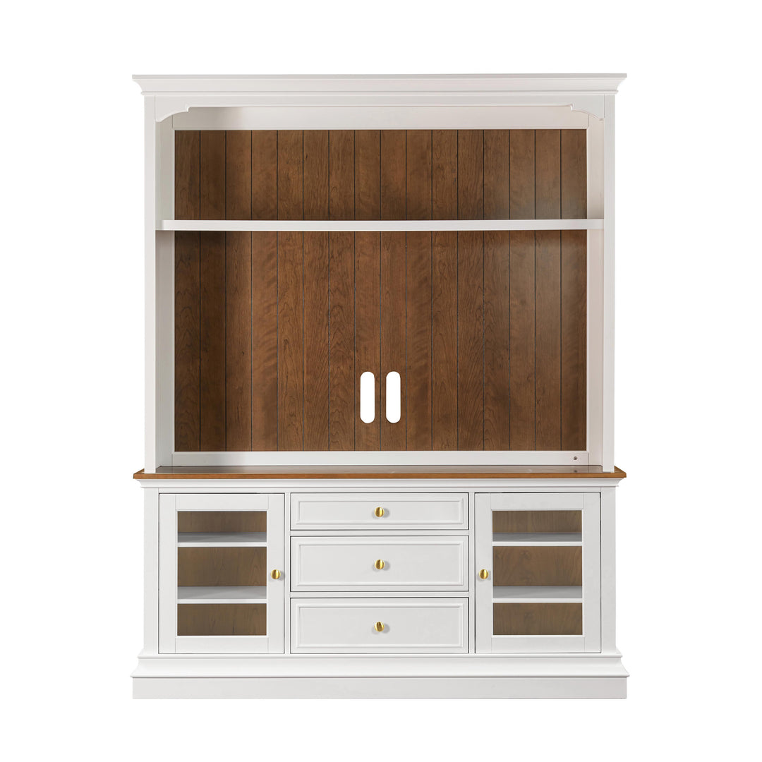 American Home Furniture | TOV Furniture - Hudson White Entertainment Center for TVs up to 70"