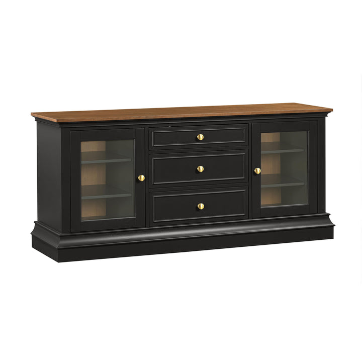 American Home Furniture | TOV Furniture - Hudson Charcoal Entertainment Console