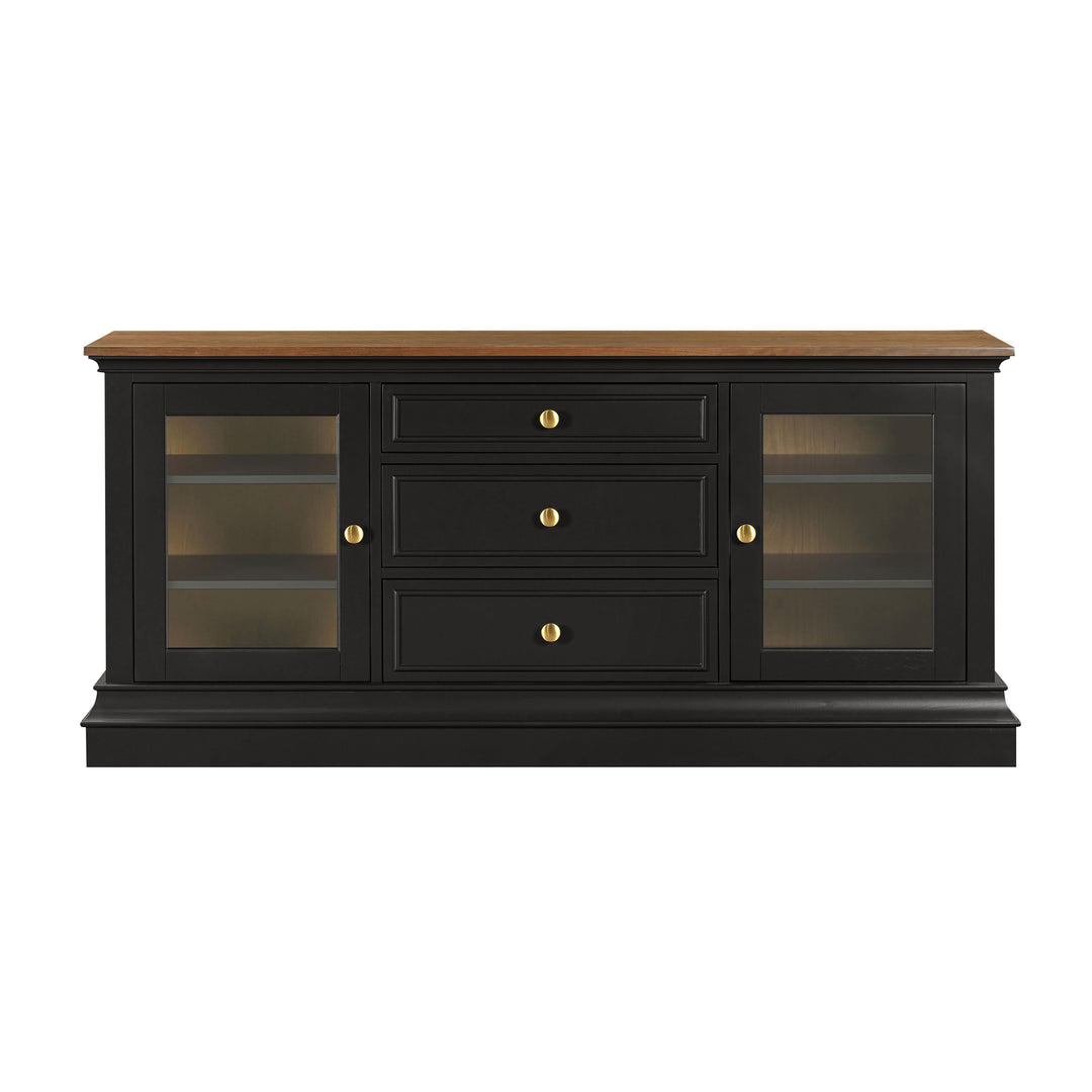 American Home Furniture | TOV Furniture - Hudson Charcoal Entertainment Console