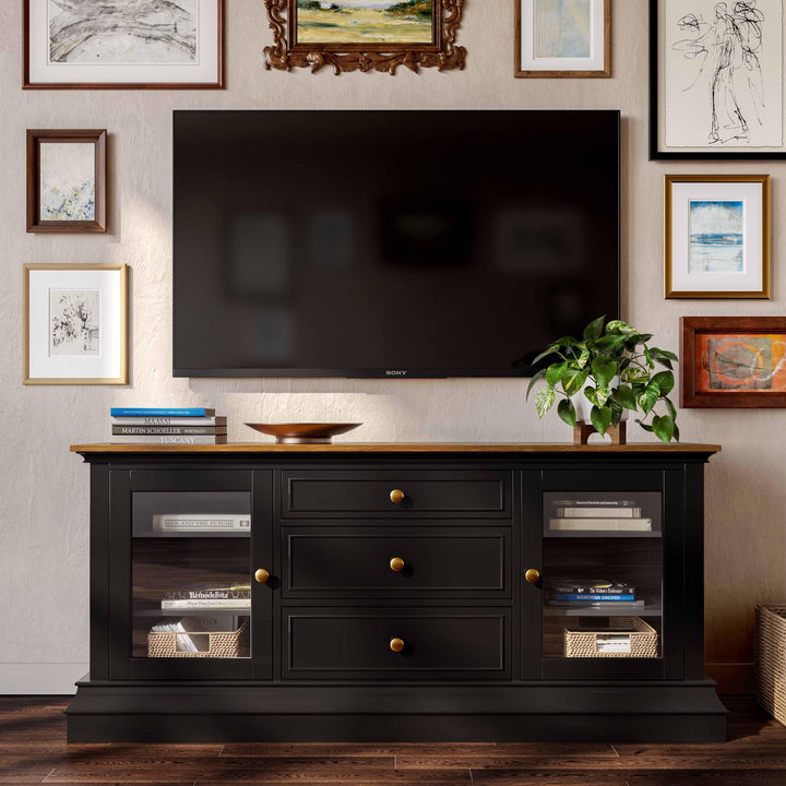 American Home Furniture | TOV Furniture - Hudson Charcoal Entertainment Console