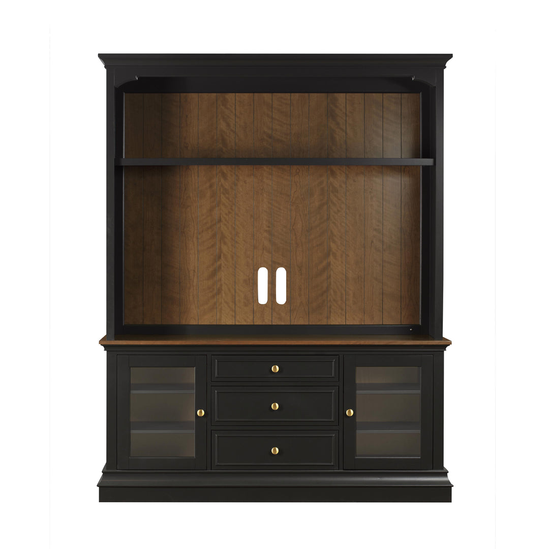 American Home Furniture | TOV Furniture - Hudson Charcoal Entertainment Center for TVs up to 70"