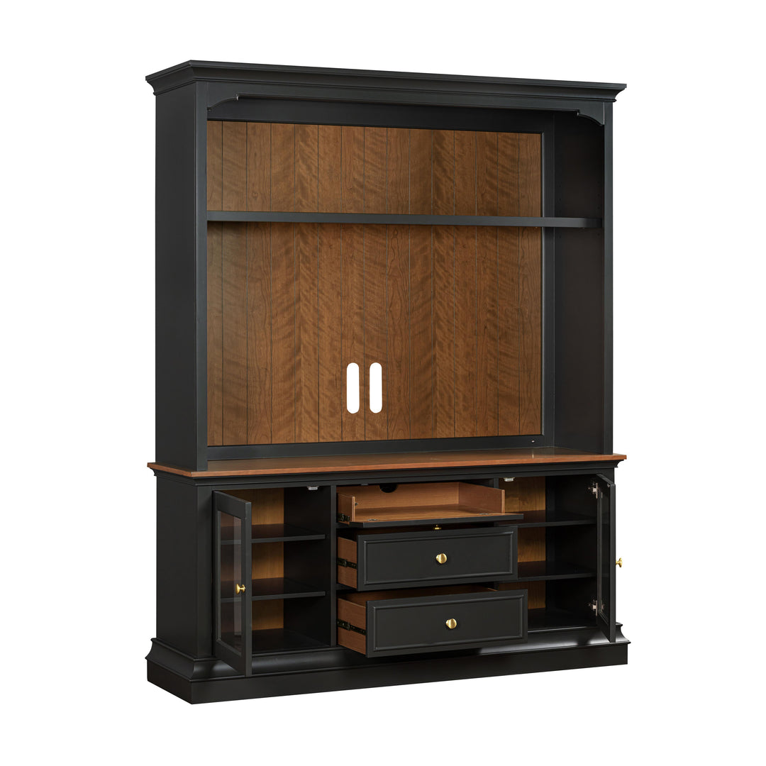 American Home Furniture | TOV Furniture - Hudson Charcoal Entertainment Center for TVs up to 70"