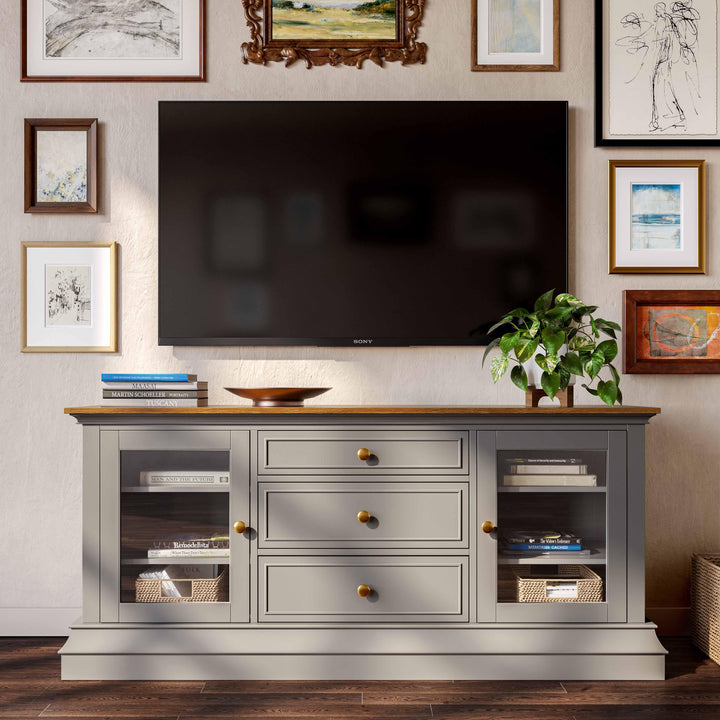 American Home Furniture | TOV Furniture - Hudson Gray Entertainment Console