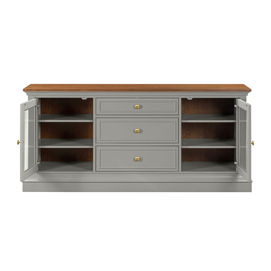 American Home Furniture | TOV Furniture - Hudson Gray Entertainment Console