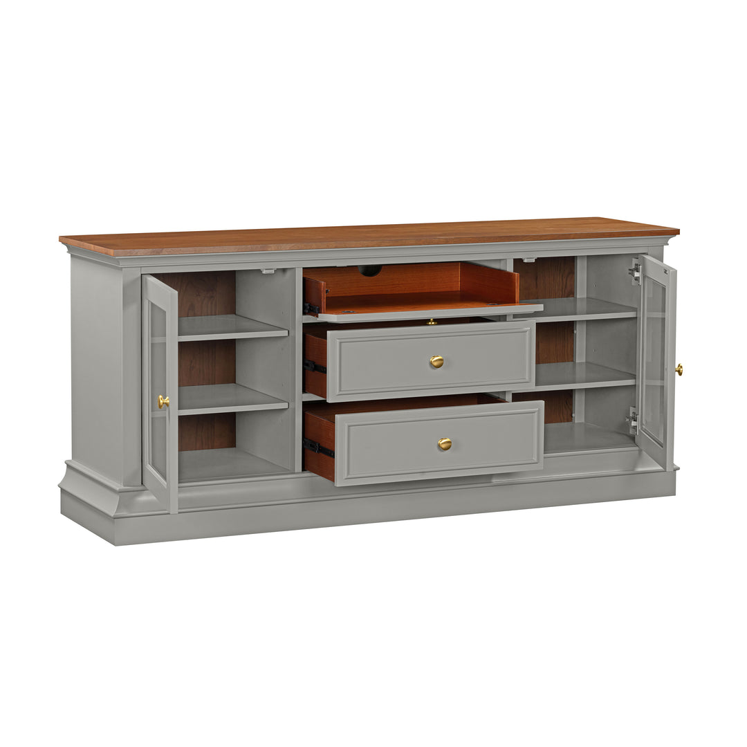 American Home Furniture | TOV Furniture - Hudson Gray Entertainment Console