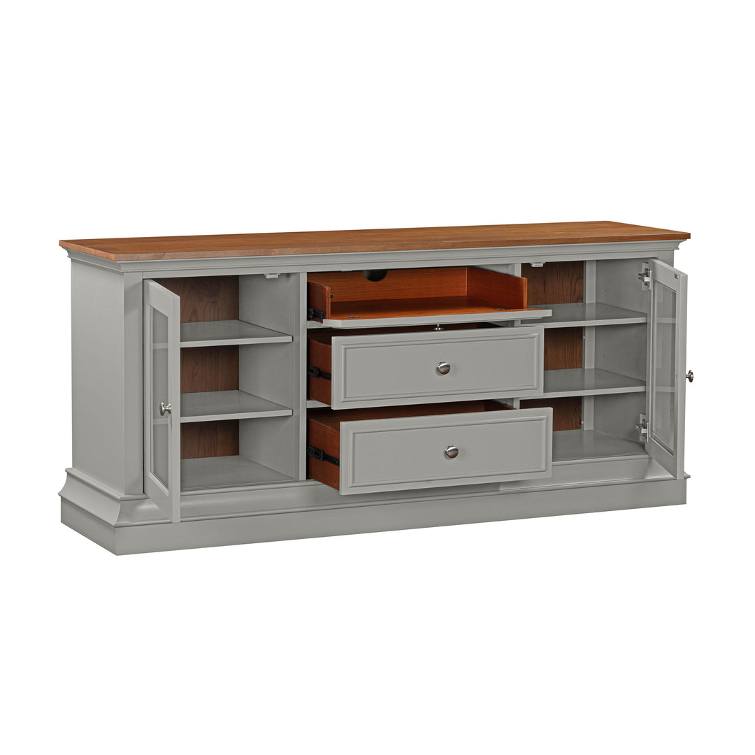 American Home Furniture | TOV Furniture - Hudson Gray Entertainment Console