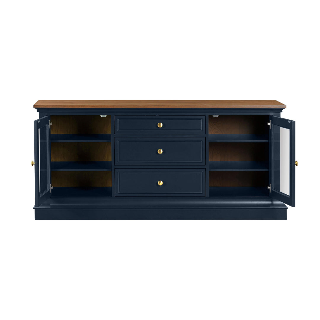 American Home Furniture | TOV Furniture - Hudson Blue Entertainment Console