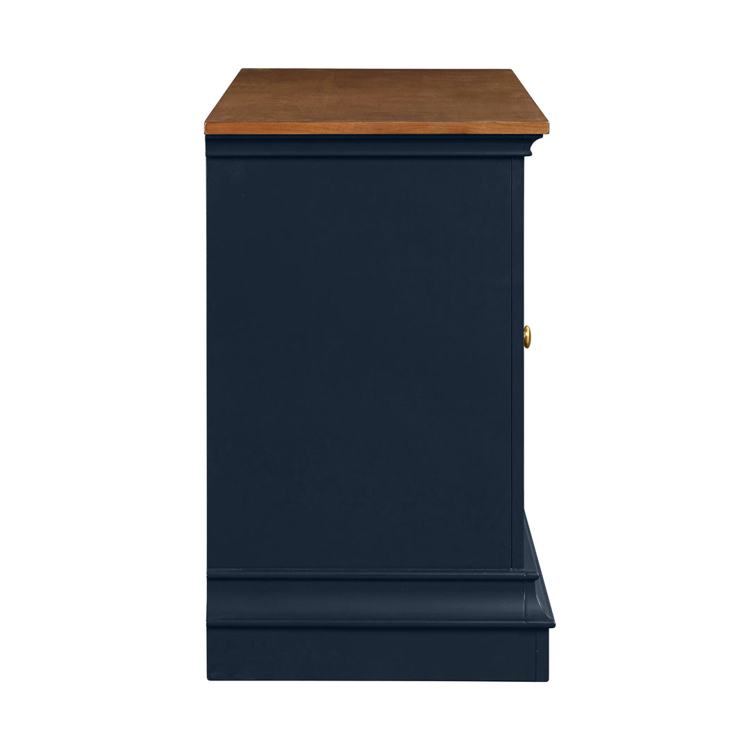 American Home Furniture | TOV Furniture - Hudson Blue Entertainment Console