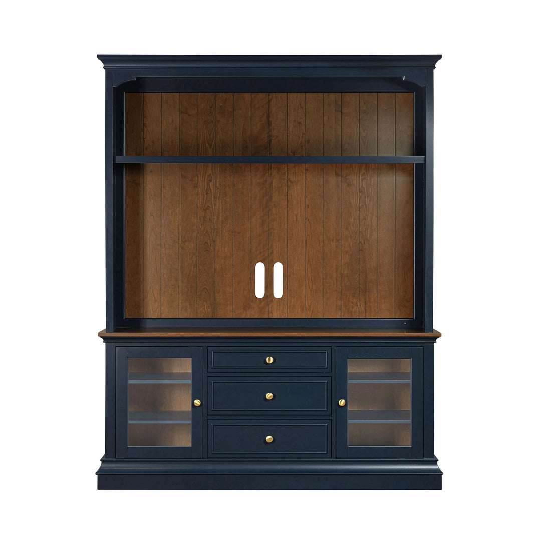 American Home Furniture | TOV Furniture - Hudson Blue Entertainment Center for TVs up to 70"