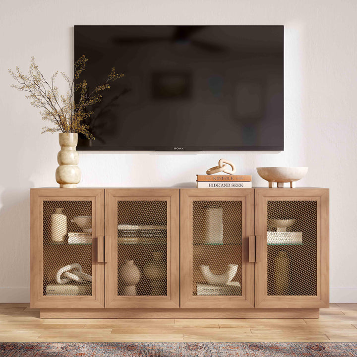 American Home Furniture | TOV Furniture - Nolan Natural Media Console