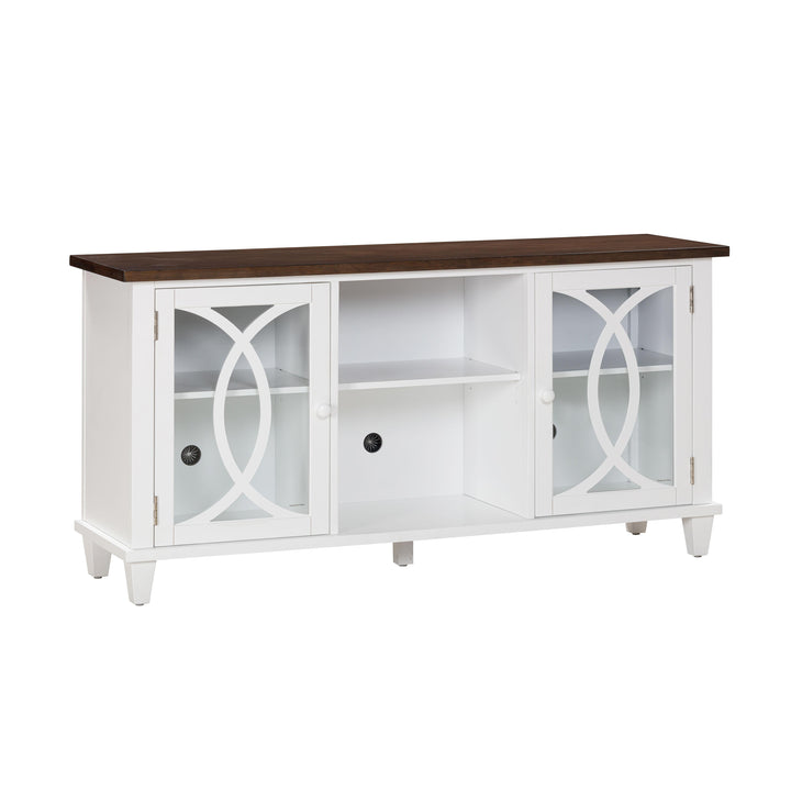 American Home Furniture | TOV Furniture - Presby White 60" Console