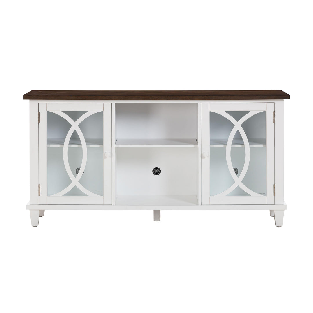 American Home Furniture | TOV Furniture - Presby White 60" Console