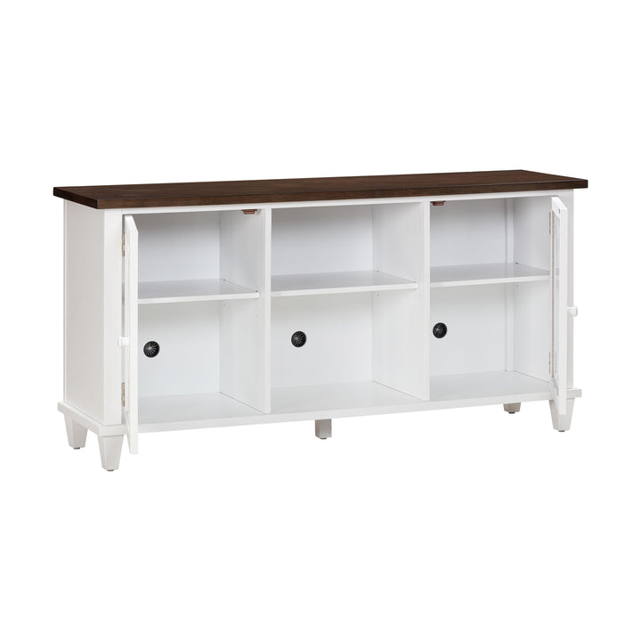 American Home Furniture | TOV Furniture - Presby White 60" Console