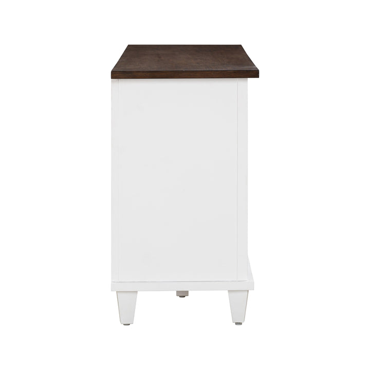 American Home Furniture | TOV Furniture - Presby White 60" Console