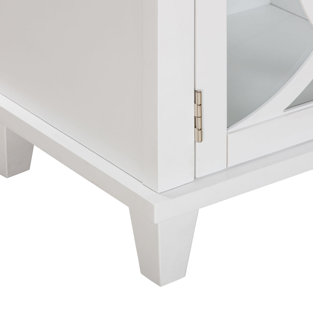 American Home Furniture | TOV Furniture - Presby White 60" Console