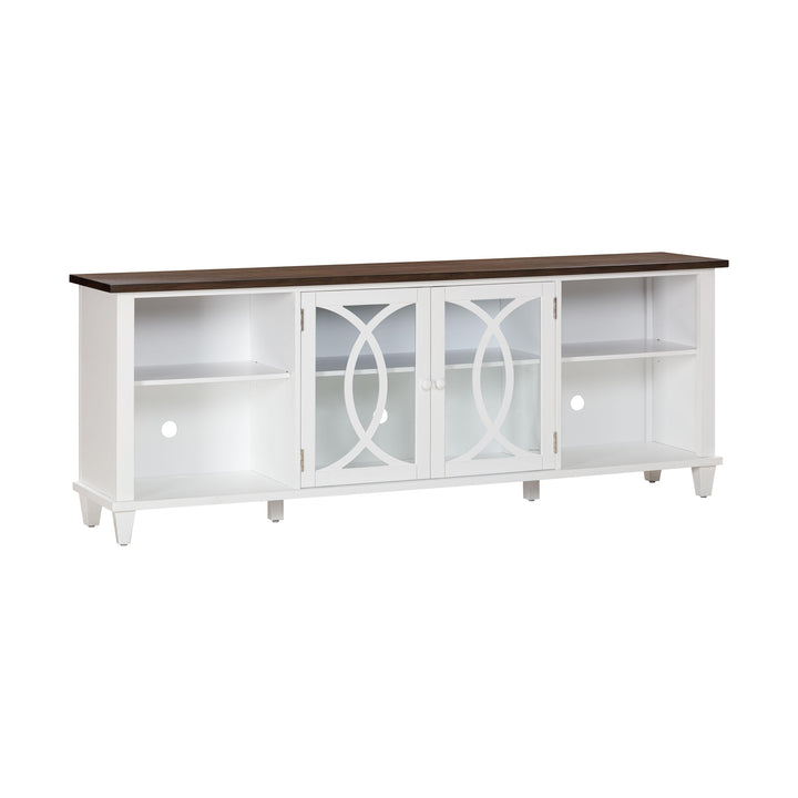 American Home Furniture | TOV Furniture - Presby White 80" Console