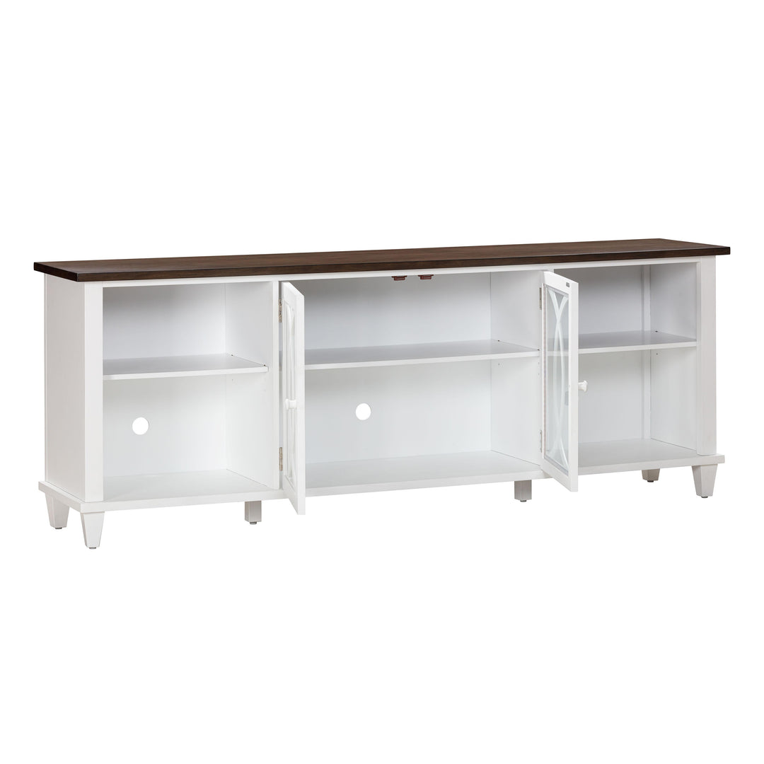 American Home Furniture | TOV Furniture - Presby White 80" Console